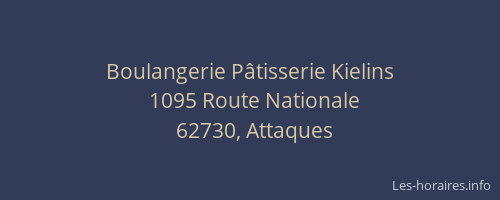Boulangerie P&acirc;tisserie Kielins