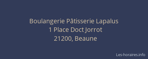 Boulangerie P&acirc;tisserie Lapalus