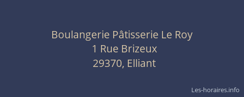 Boulangerie P&acirc;tisserie Le Roy