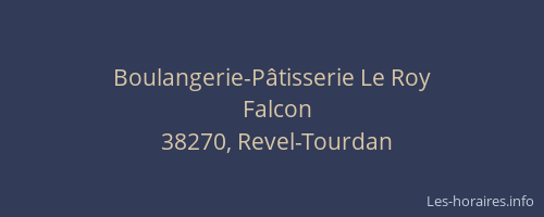 Boulangerie-P&acirc;tisserie Le Roy