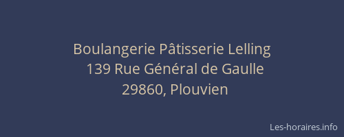 Boulangerie P&acirc;tisserie Lelling