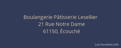 Boulangerie P&acirc;tisserie Lesellier
