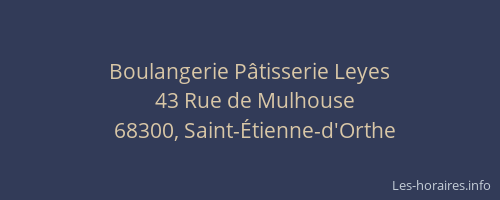 Boulangerie P&acirc;tisserie Leyes