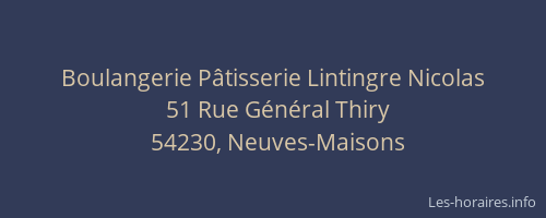 Boulangerie P&acirc;tisserie Lintingre Nicolas
