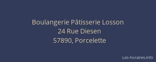 Boulangerie P&acirc;tisserie Losson