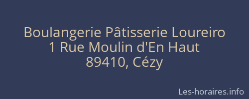 Boulangerie P&acirc;tisserie Loureiro