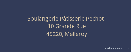 Boulangerie P&acirc;tisserie Pechot