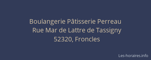 Boulangerie P&acirc;tisserie Perreau