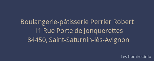 Boulangerie-p&acirc;tisserie Perrier Robert