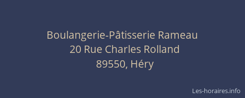 Boulangerie-Pâtisserie Rameau