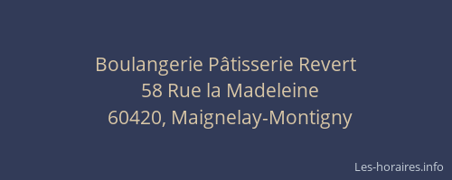 Boulangerie P&acirc;tisserie Revert