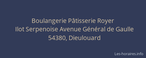 Boulangerie P&acirc;tisserie Royer