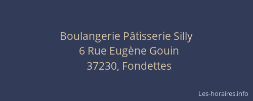 Boulangerie P&acirc;tisserie Silly