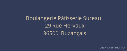 Boulangerie P&acirc;tisserie Sureau