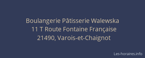 Boulangerie P&acirc;tisserie Walewska
