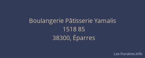 Boulangerie P&acirc;tisserie Yamalis