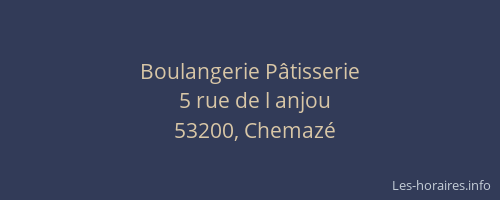 Boulangerie P&acirc;tisserie