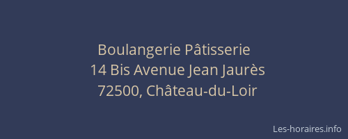 Boulangerie P&acirc;tisserie