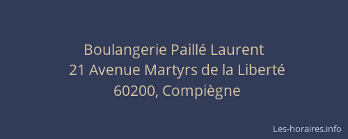 Boulangerie Paillé Laurent