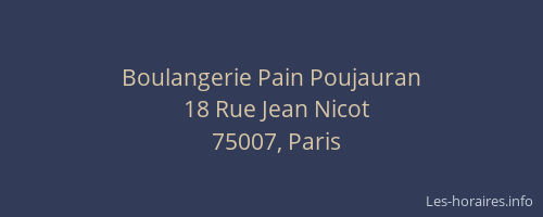 Boulangerie Pain Poujauran