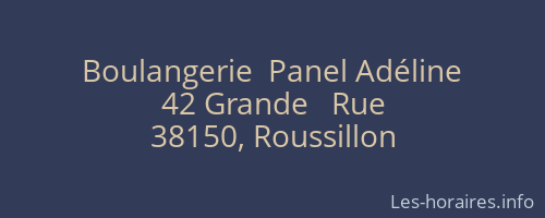 Boulangerie  Panel Adéline