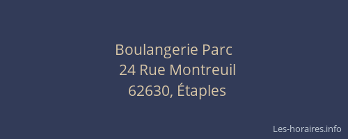 Boulangerie Parc