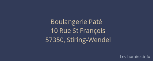 Boulangerie Pat&eacute;