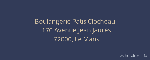 Boulangerie Patis Clocheau