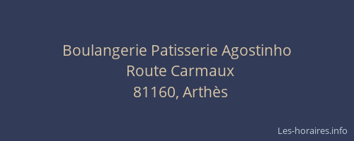 Boulangerie Patisserie Agostinho