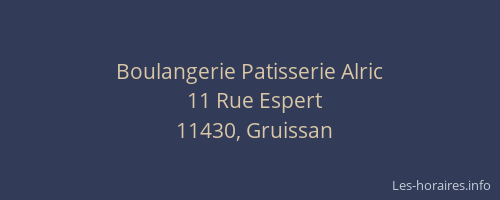 Boulangerie Patisserie Alric