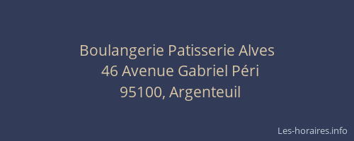 Boulangerie Patisserie Alves
