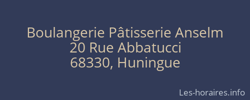 Boulangerie Pâtisserie Anselm