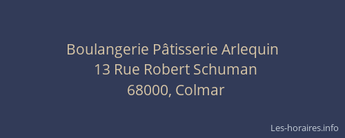 Boulangerie Pâtisserie Arlequin