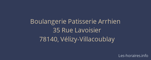 Boulangerie Patisserie Arrhien