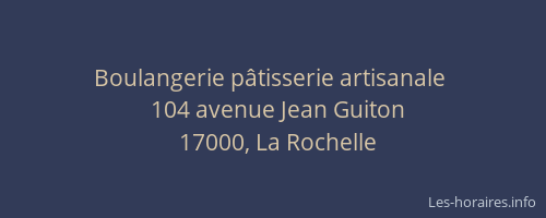 Boulangerie pâtisserie artisanale 