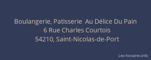 Boulangerie, Patisserie  Au D&eacute;lice Du Pain