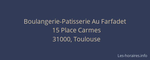 Boulangerie-Patisserie Au Farfadet