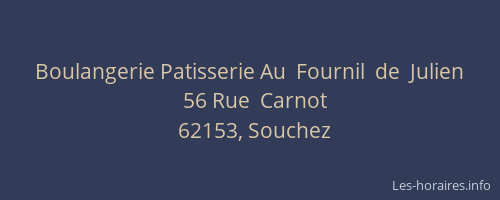 Boulangerie Patisserie Au  Fournil  de  Julien
