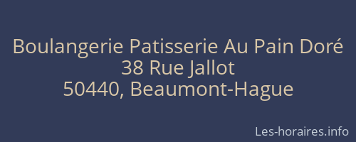 Boulangerie Patisserie Au Pain Doré