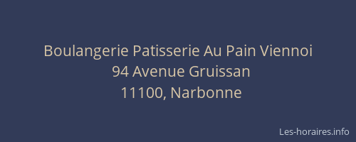 Boulangerie Patisserie Au Pain Viennoi