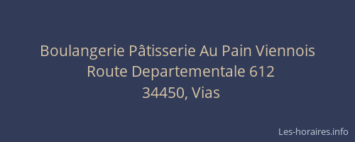 Boulangerie Pâtisserie Au Pain Viennois