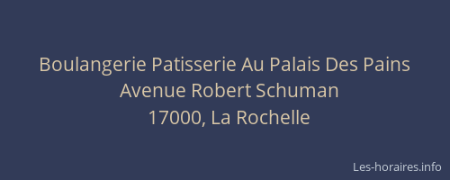 Boulangerie Patisserie Au Palais Des Pains