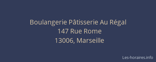 Boulangerie Pâtisserie Au Régal