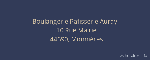 Boulangerie Patisserie Auray