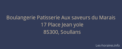 Boulangerie Patisserie Aux saveurs du Marais