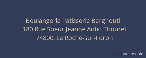 Boulangerie Patisserie Barghouti