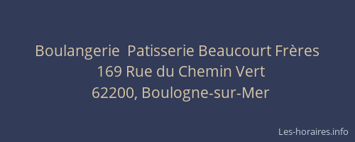 Boulangerie  Patisserie Beaucourt Frères