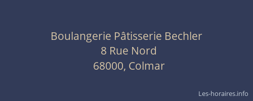 Boulangerie Pâtisserie Bechler