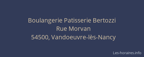 Boulangerie Patisserie Bertozzi