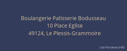 Boulangerie Patisserie Bodusseau